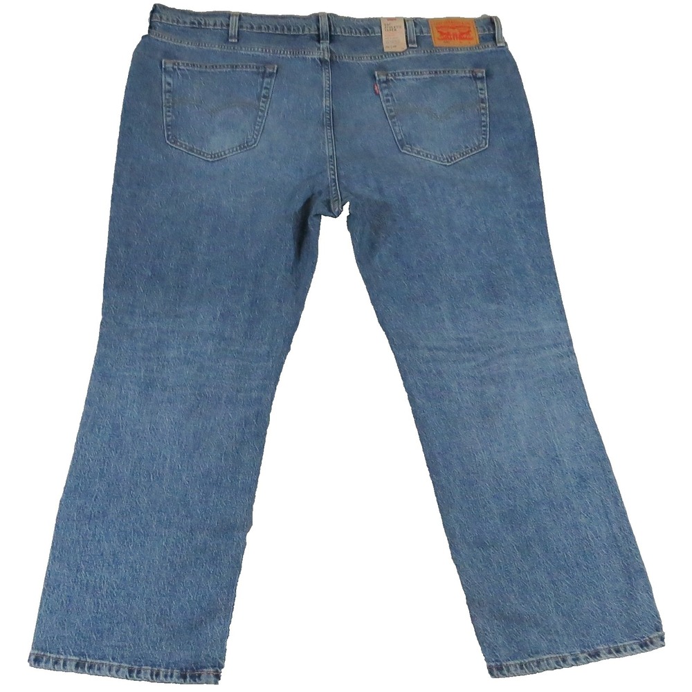NWT Levis 541 Athletic Taper Jeans Men 48x32 Distressed Blue Denim Camo Patch